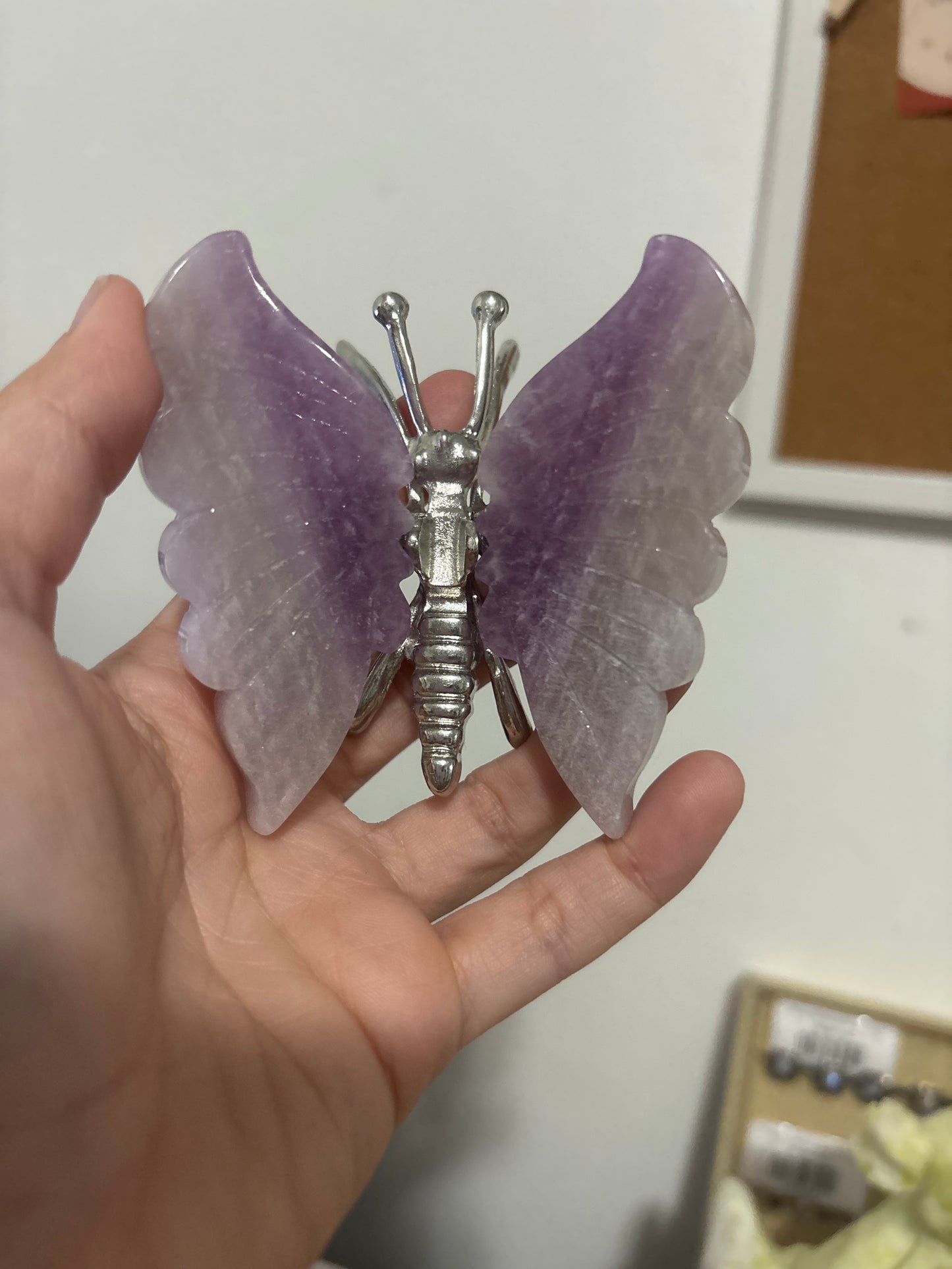 Fluorite Butterfly Carving