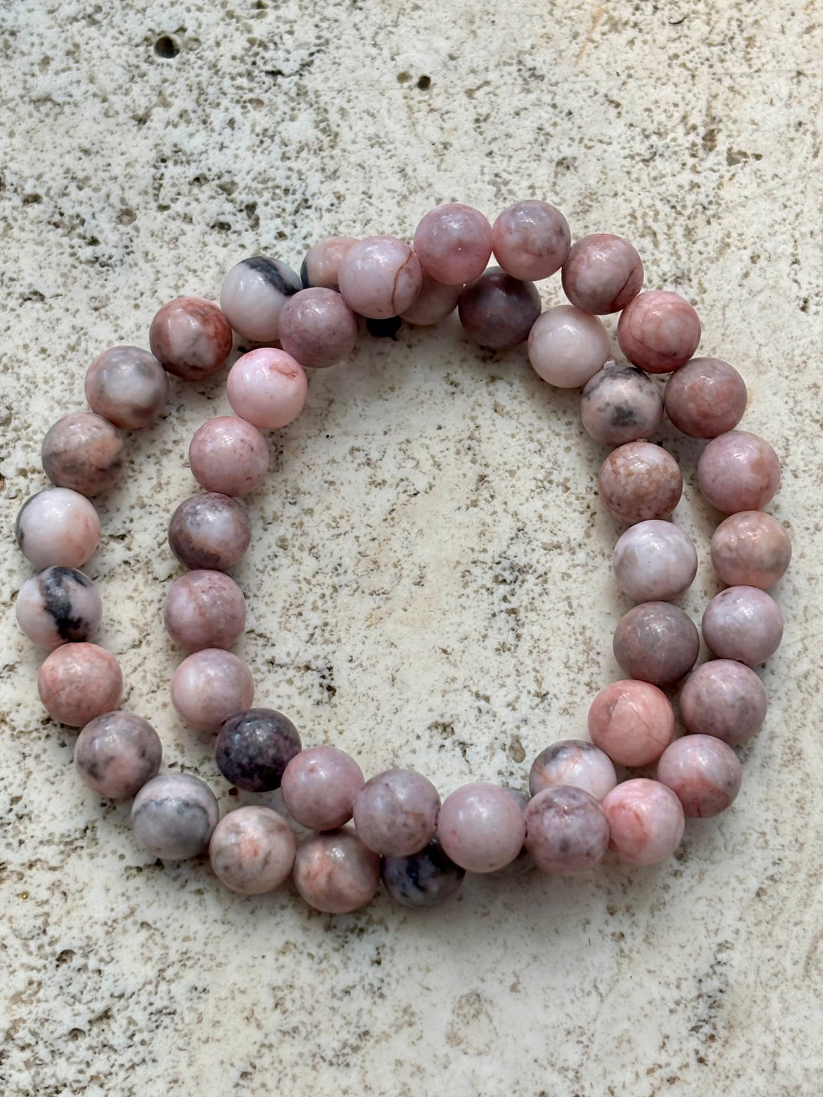 8mm Pink Opal Bracelet