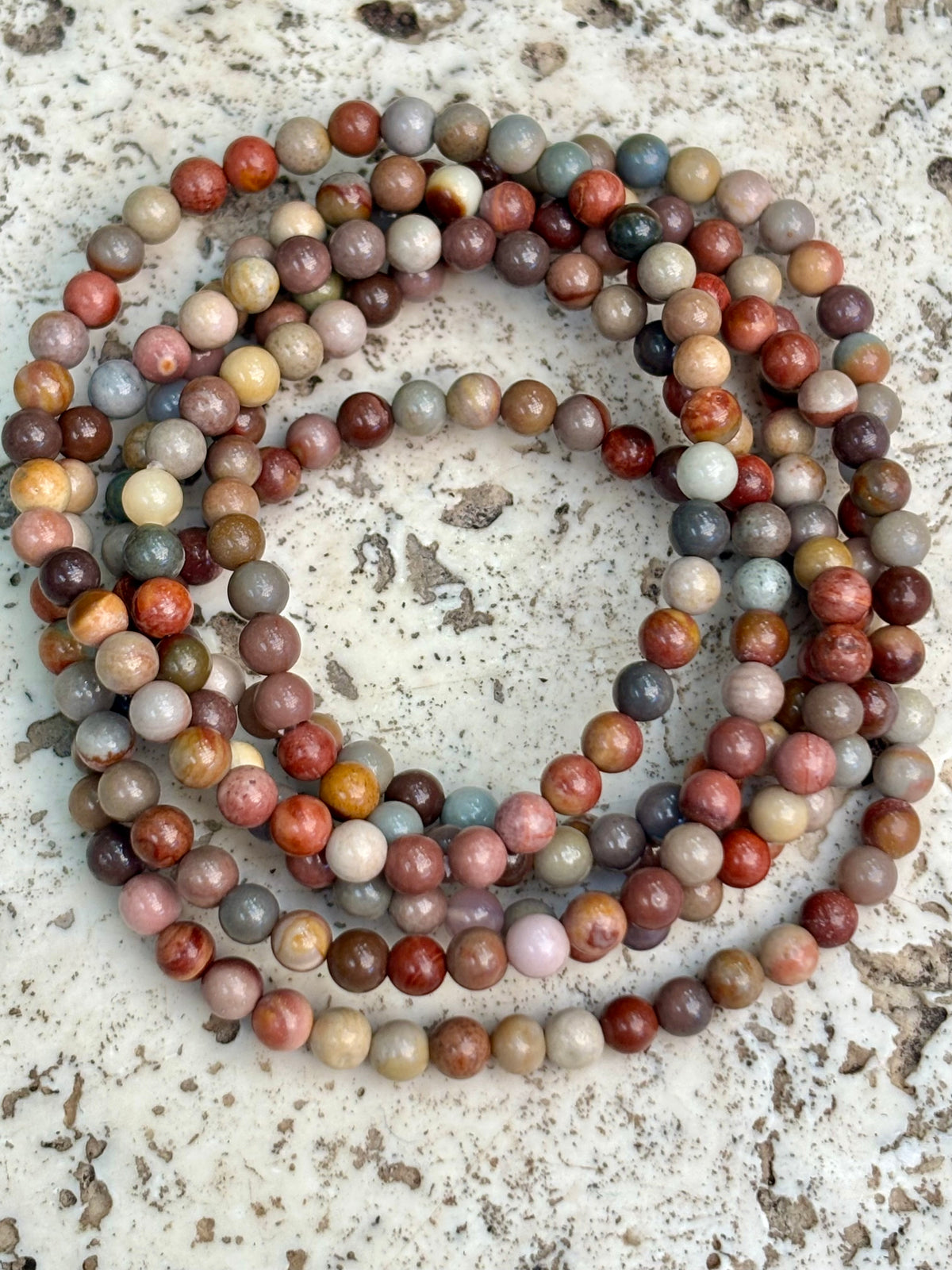 4mm Alashan Agate Bracelet