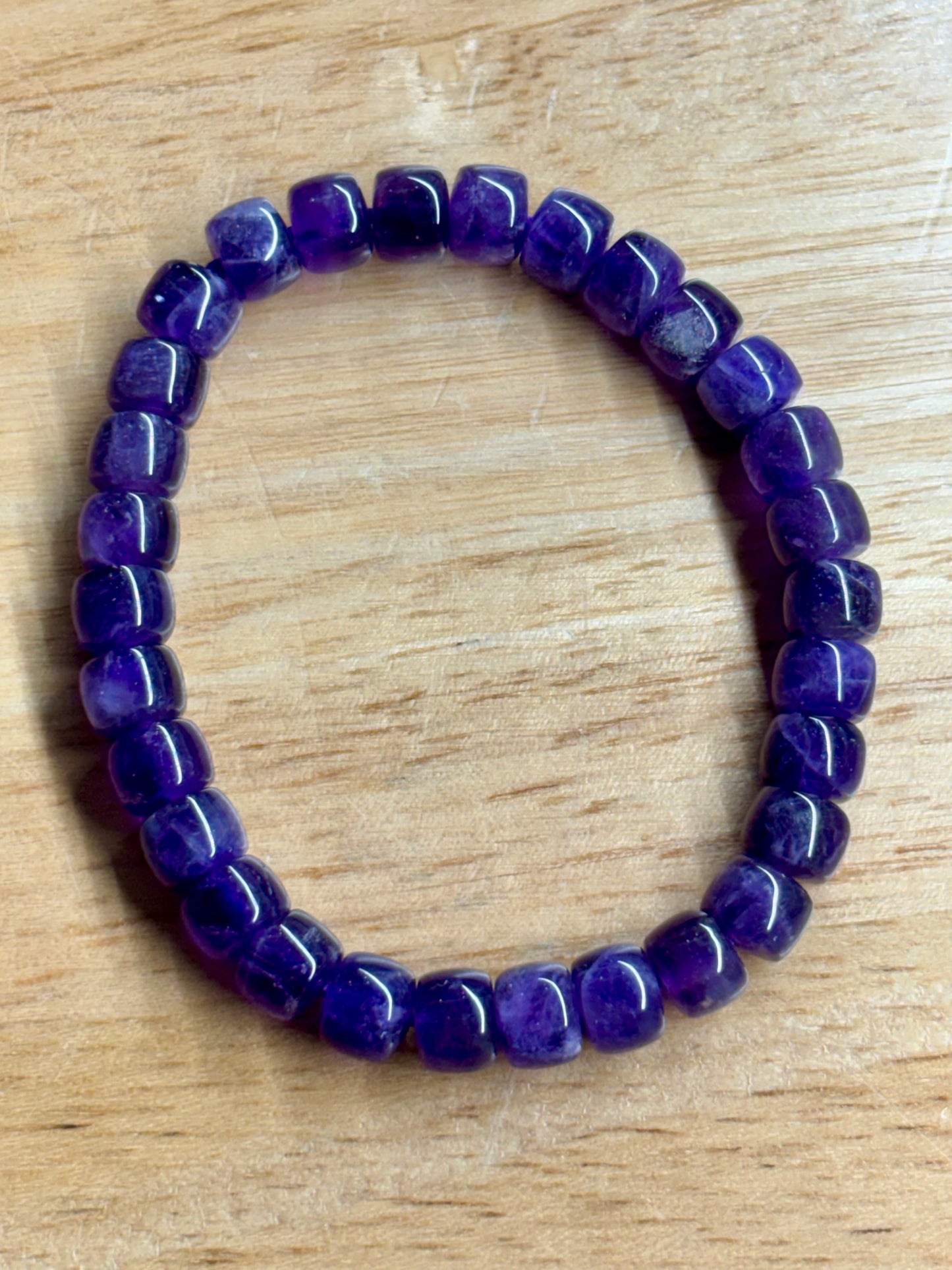 Amethyst Barrel Bracelet