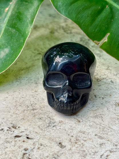 Black Obsidian Skull