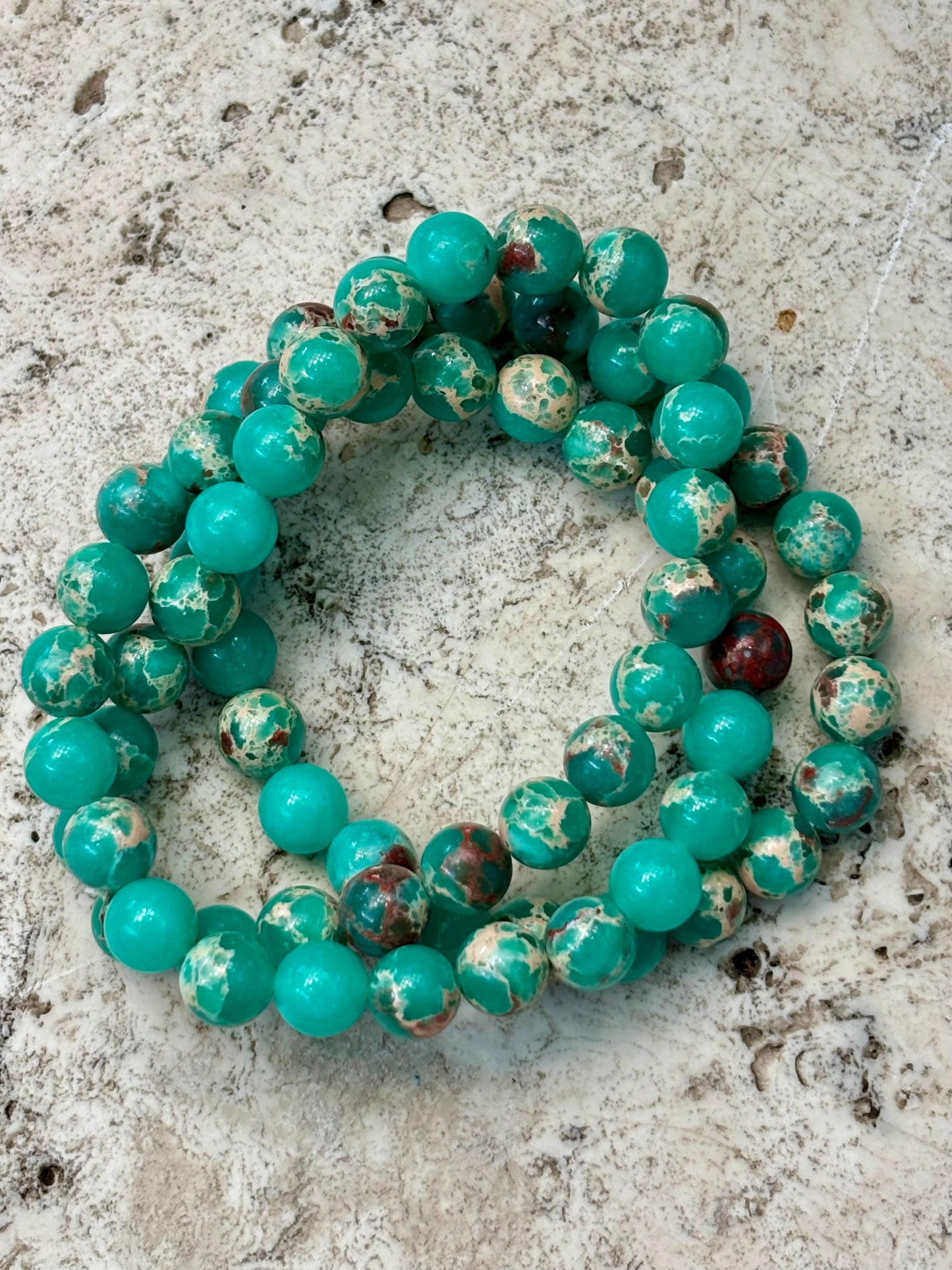 8mm Impression Jasper (Dyed)