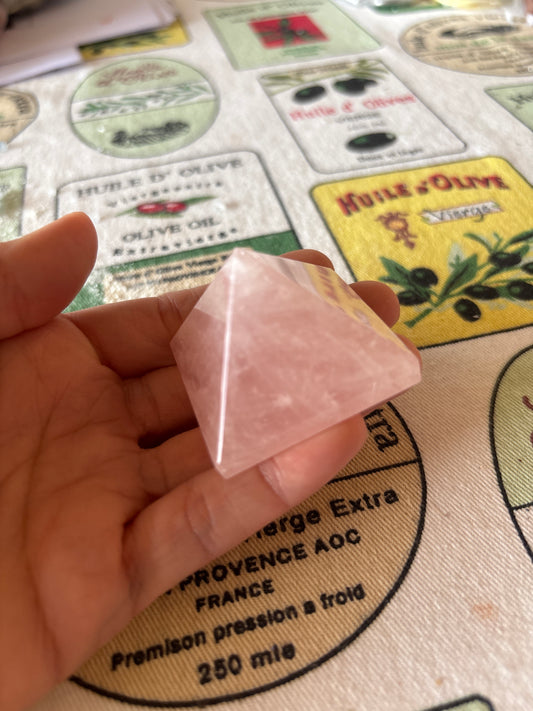 Rose Quartz Pyramid