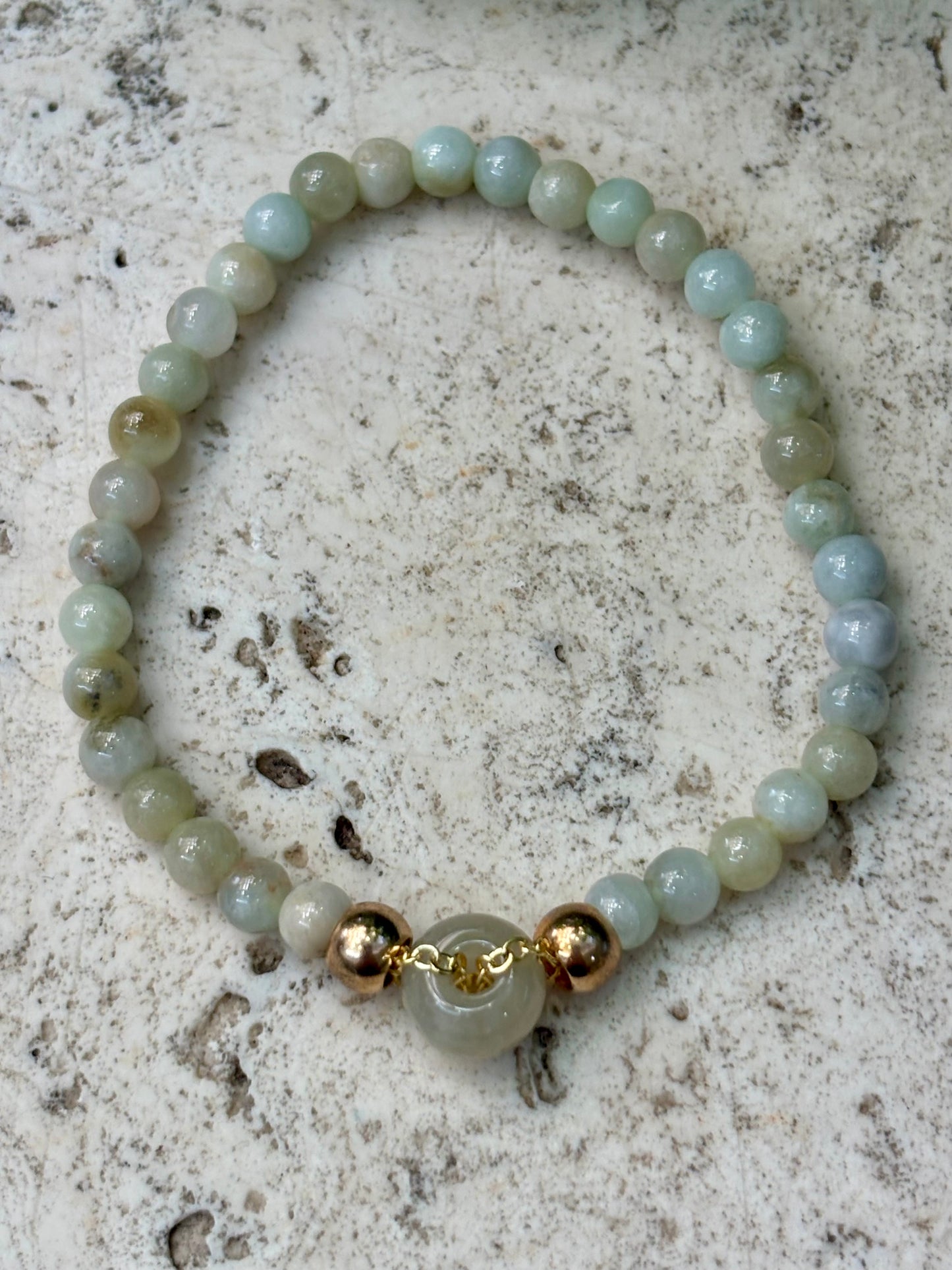 5mm Jadeite with Donut Bracelet