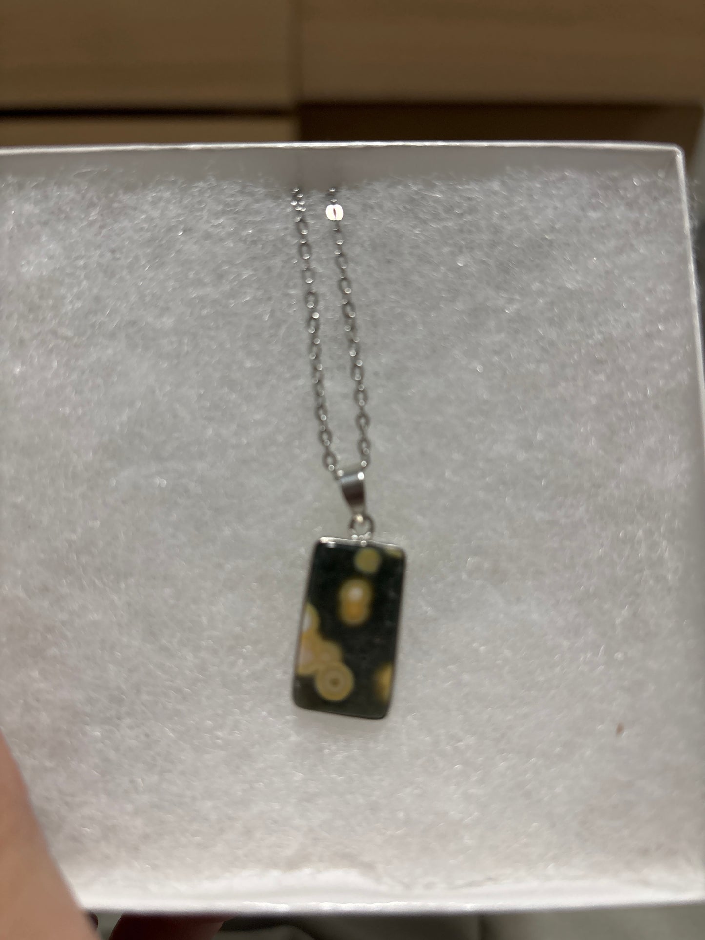 8th Vein Ocean Jasper Pendant