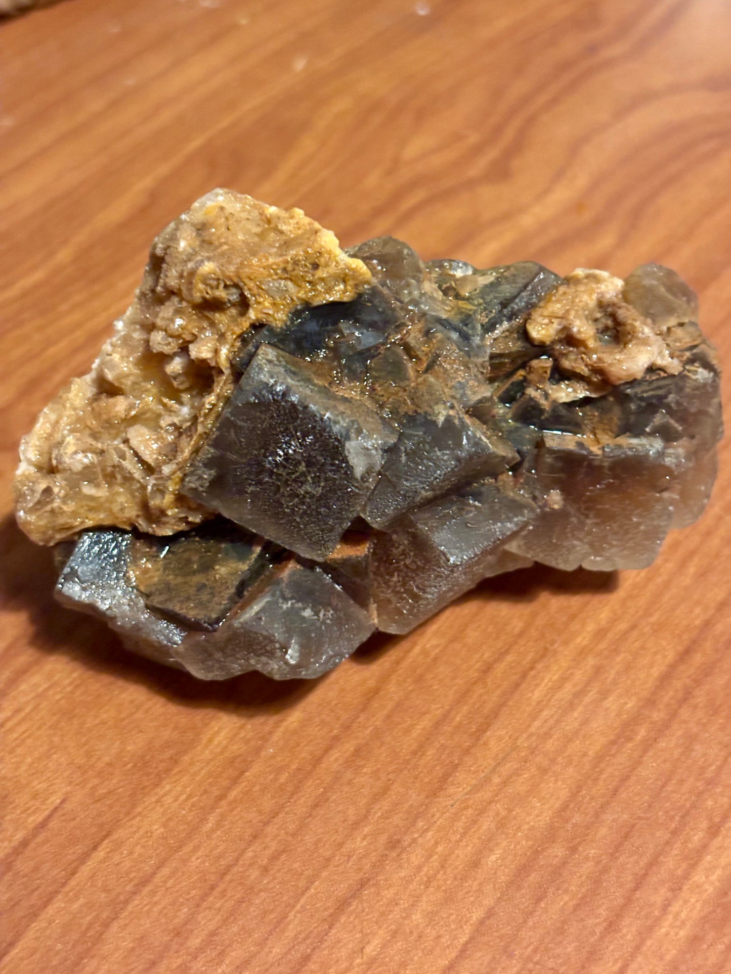 Raw Black Fluorite Cube
