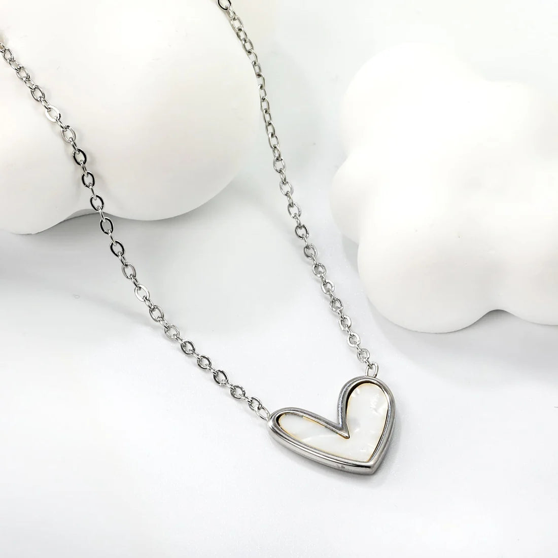 SS Seashell Heart Necklace