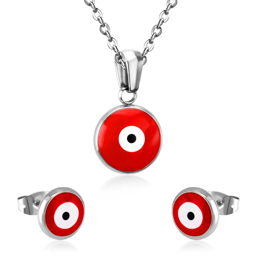 SS Red Evil Eye Set