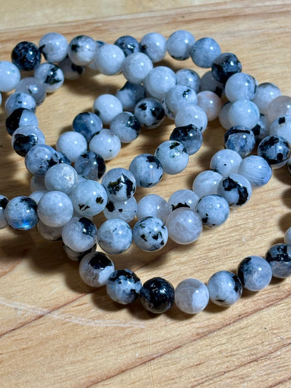 Rainbow Moonstone 8mm Bracelet