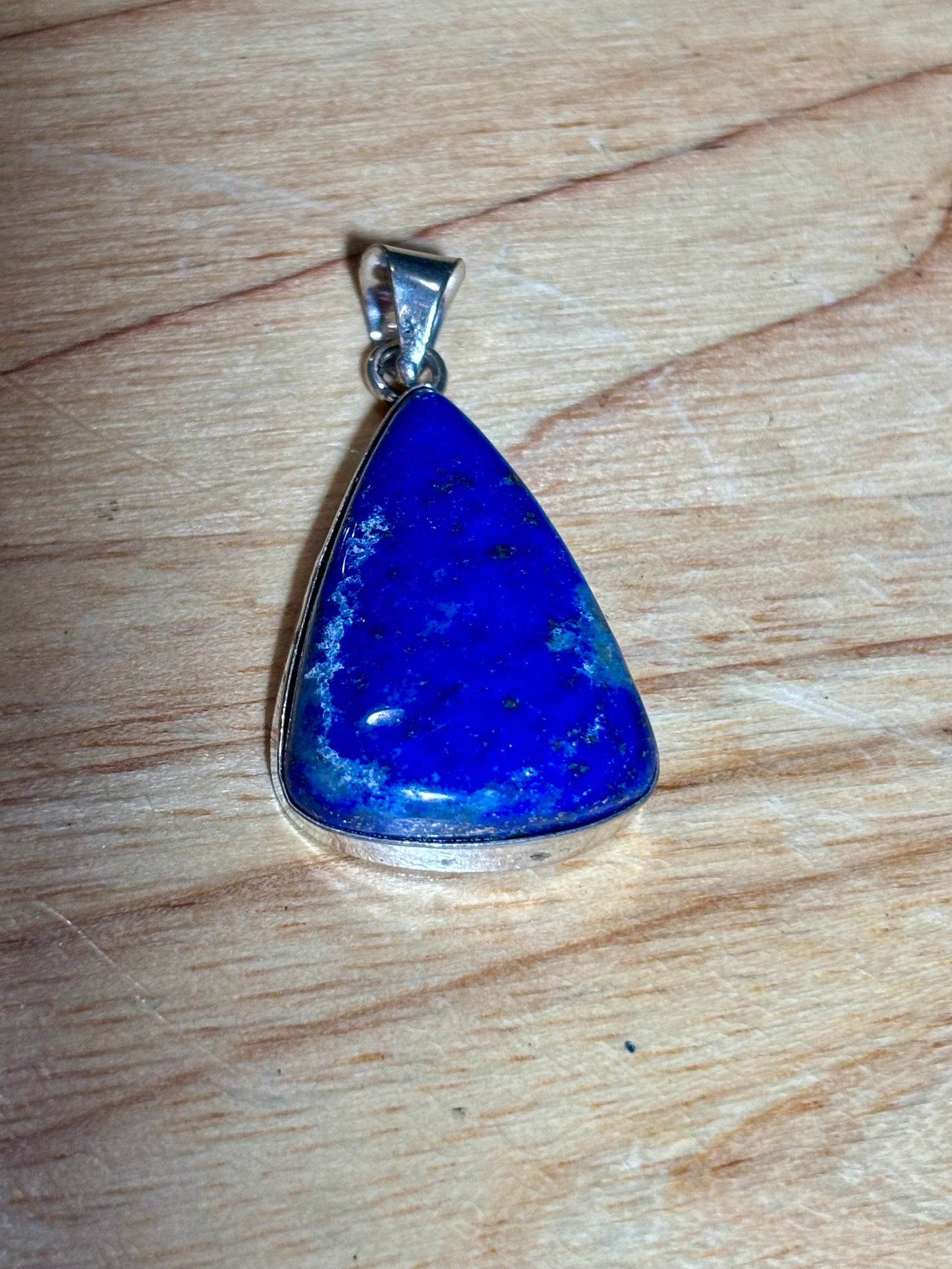 S925 Lapis Lazuli Teardrop Pendant