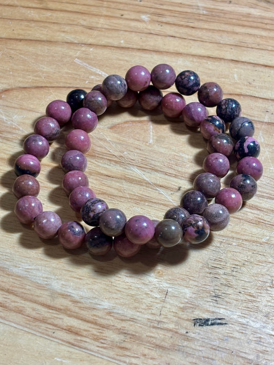 Rhodonite 8mm Bracelet
