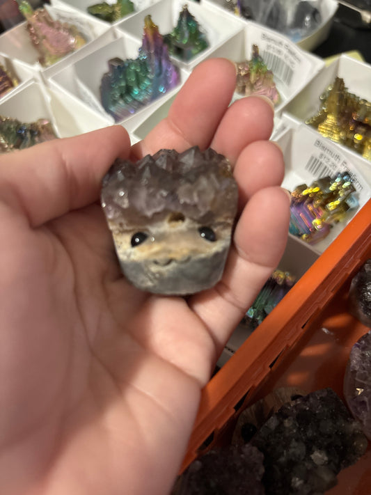 Amethyst Cluster Hedgehog