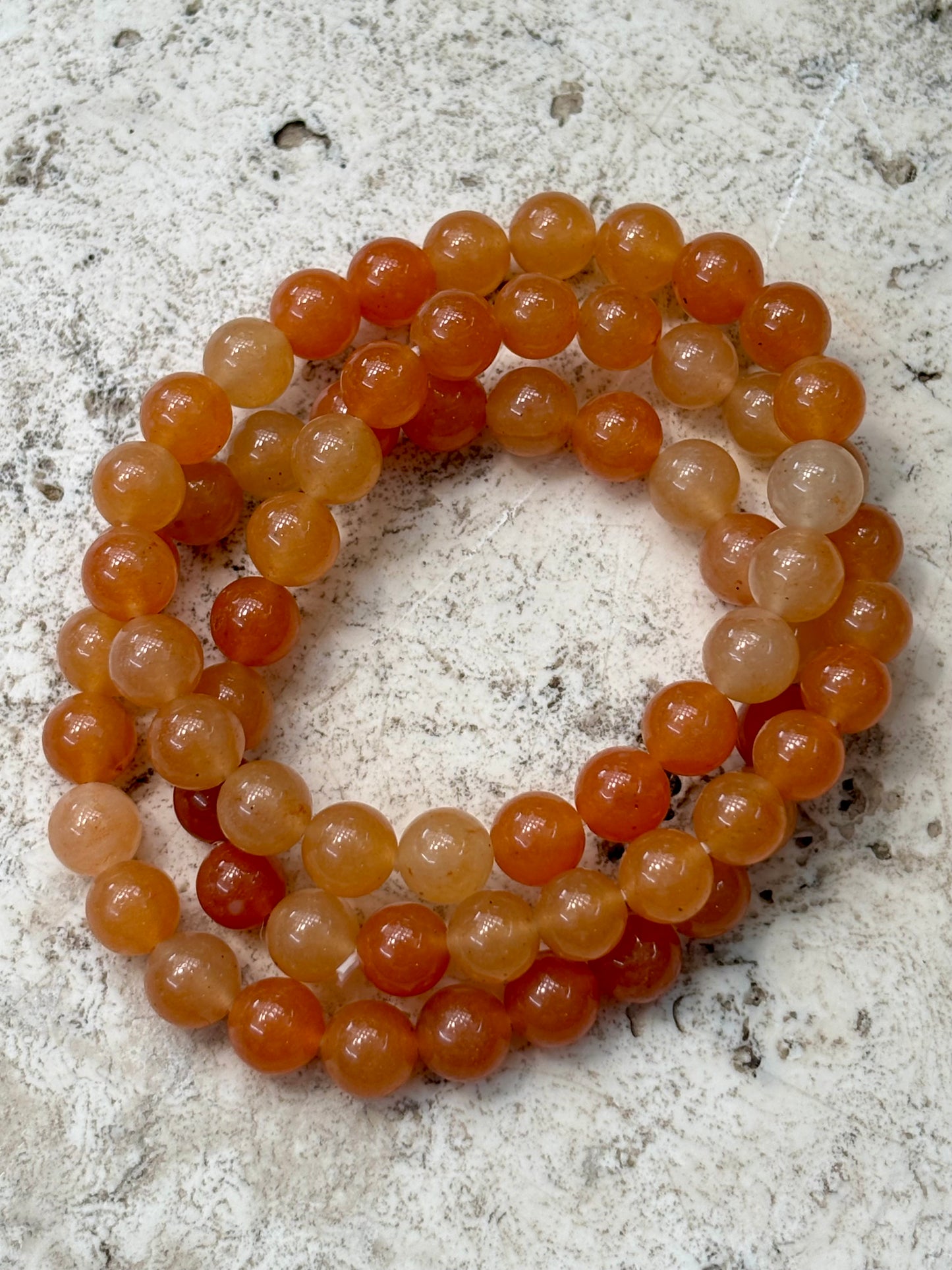 8mm Orange Aventurine Bracelet