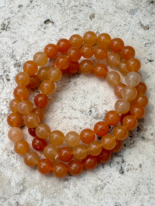 8mm Orange Aventurine Bracelet