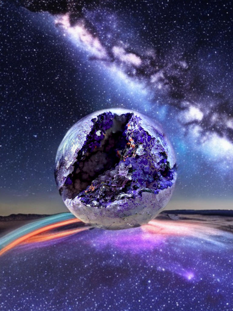 Purple Moss Agate Sphere #2 - Brazil