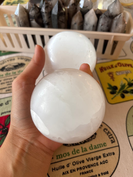 Selenite Sphere