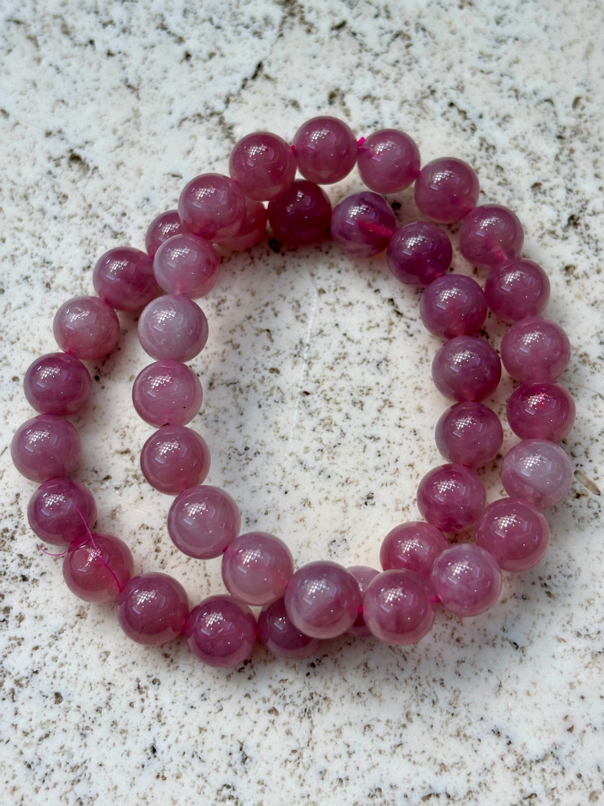 9mm Lavender Rose Quartz Bracelet