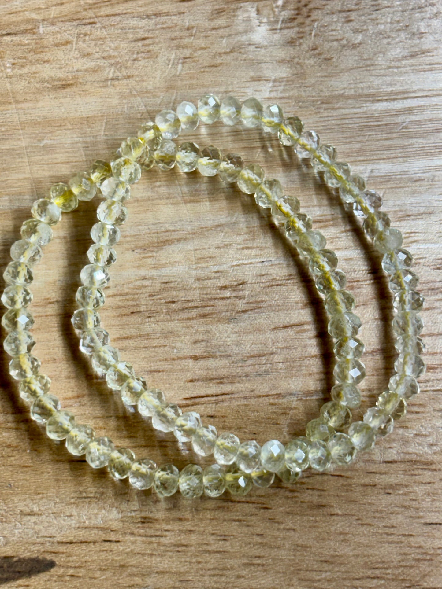 4mm Faceted Citrine Bracelet
