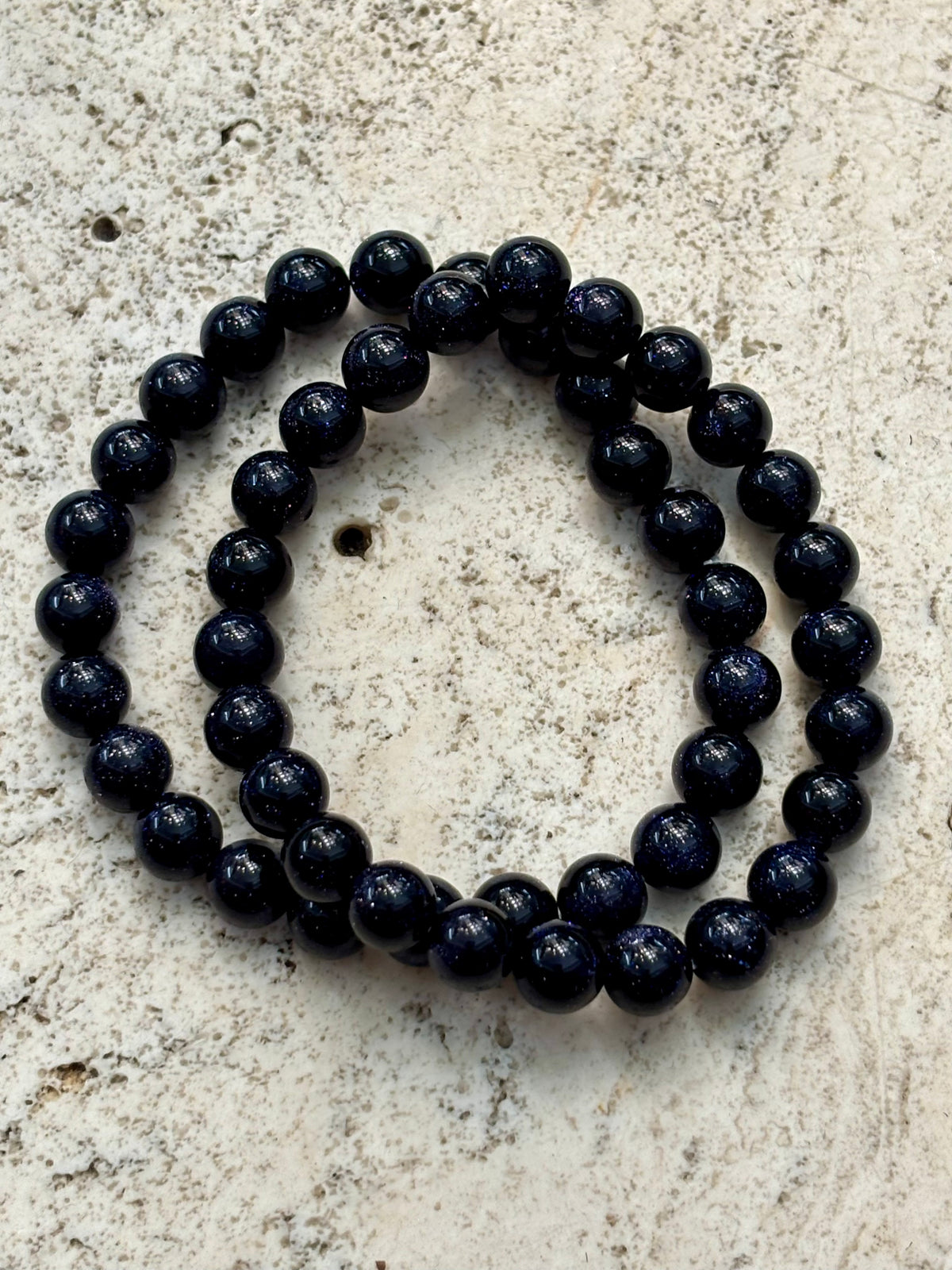 8mm Blue Goldstone Bracelet