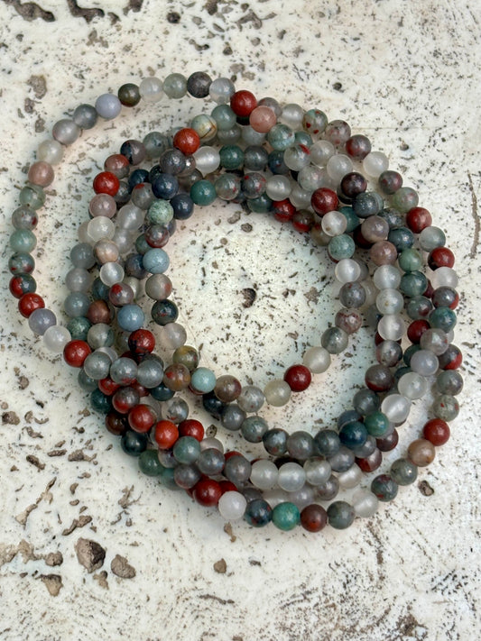 4mm Bloodstone Bracelet