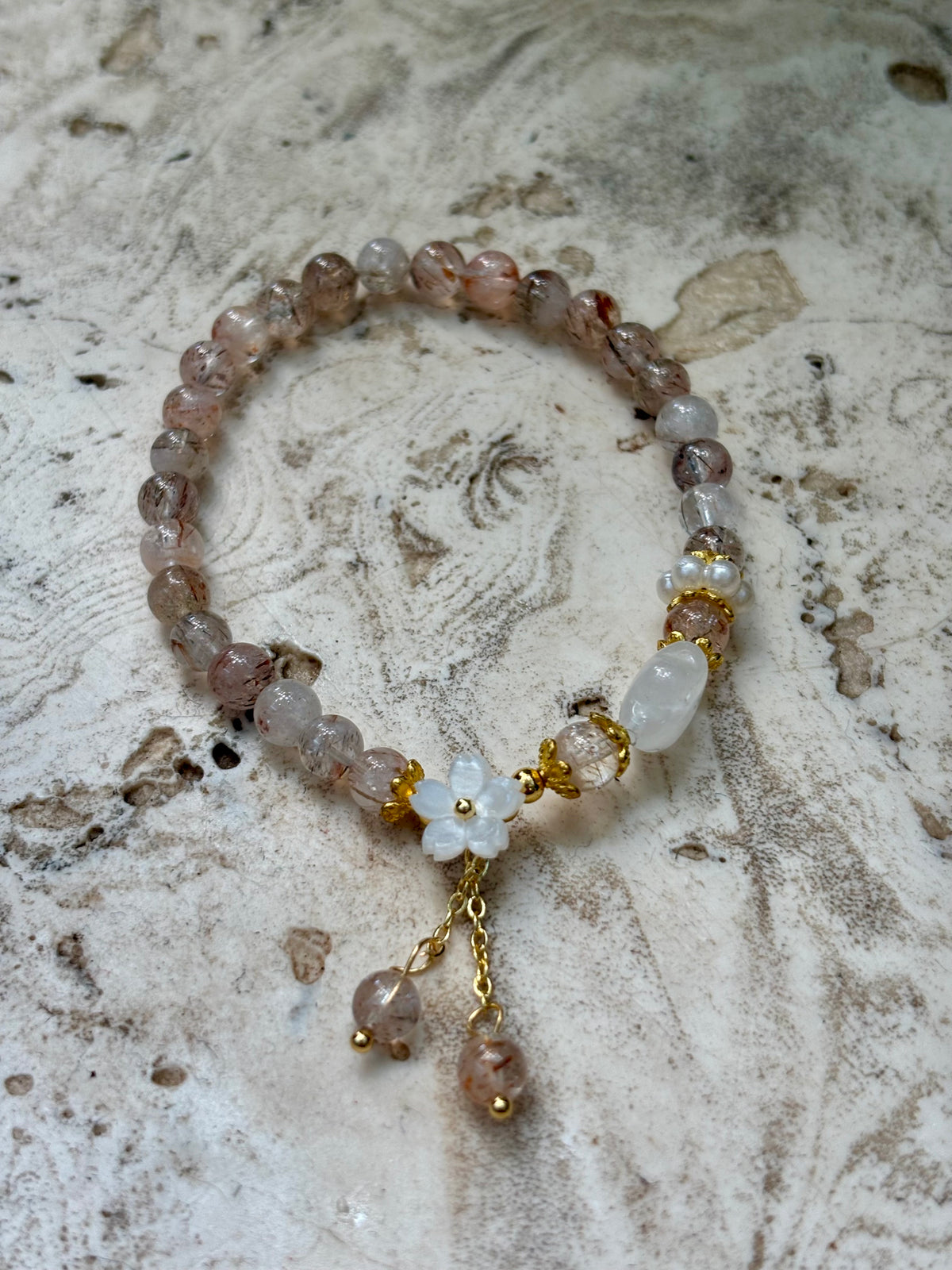 6mm Super Seven w Star Bracelet