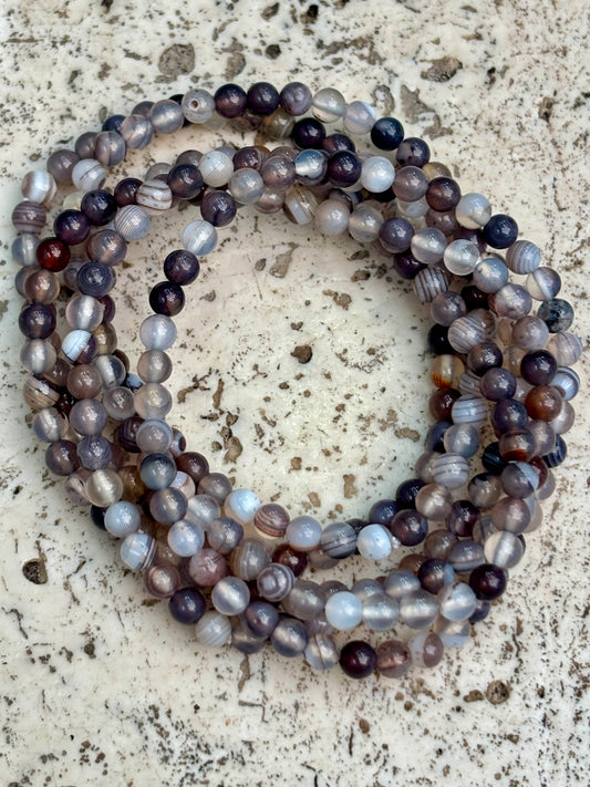 4mm Botswana Agate Bracelet