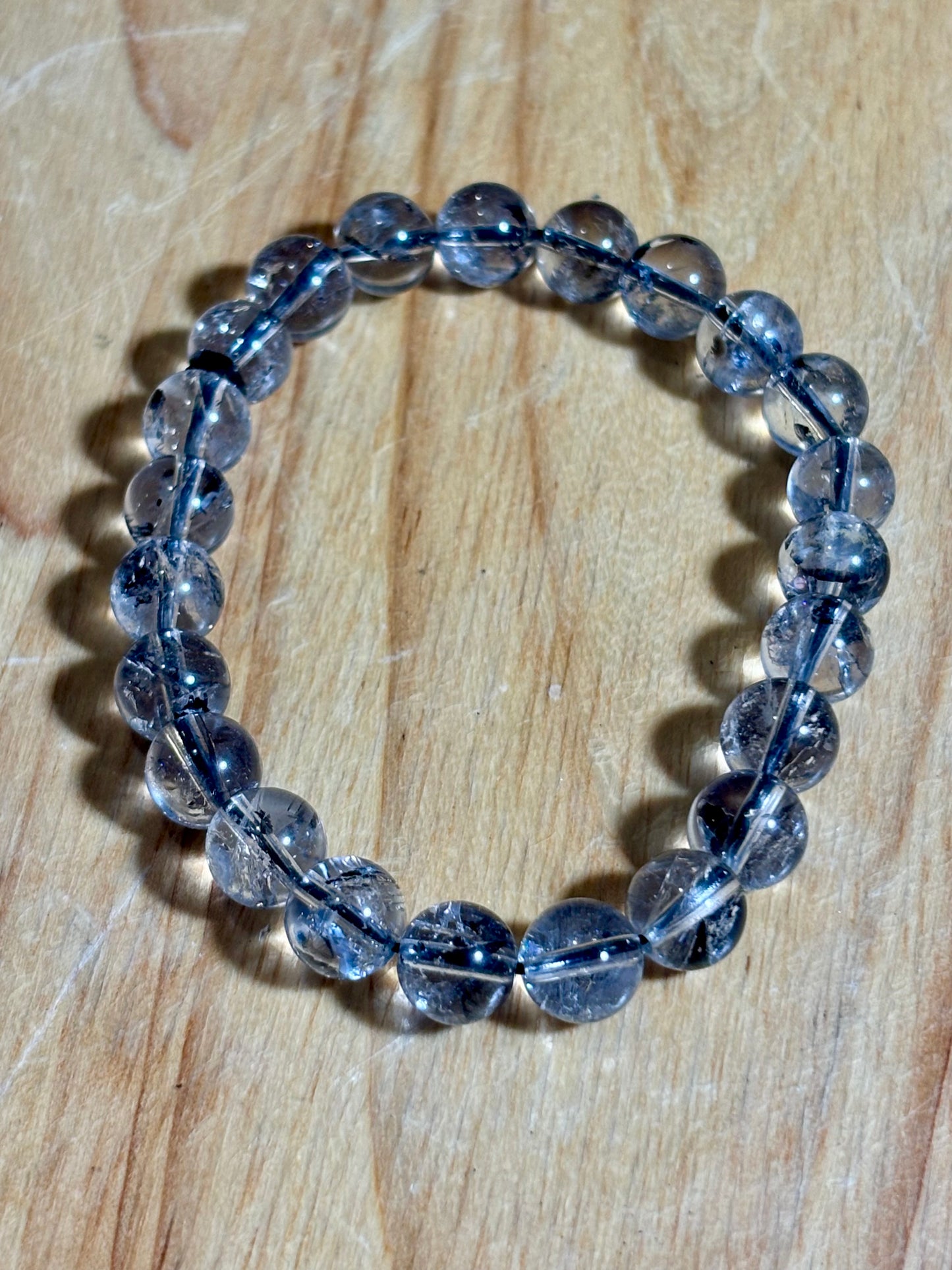 8mm Herkimer Diamond Bracelet