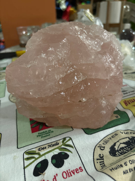 Raw Rose Quartz Stone