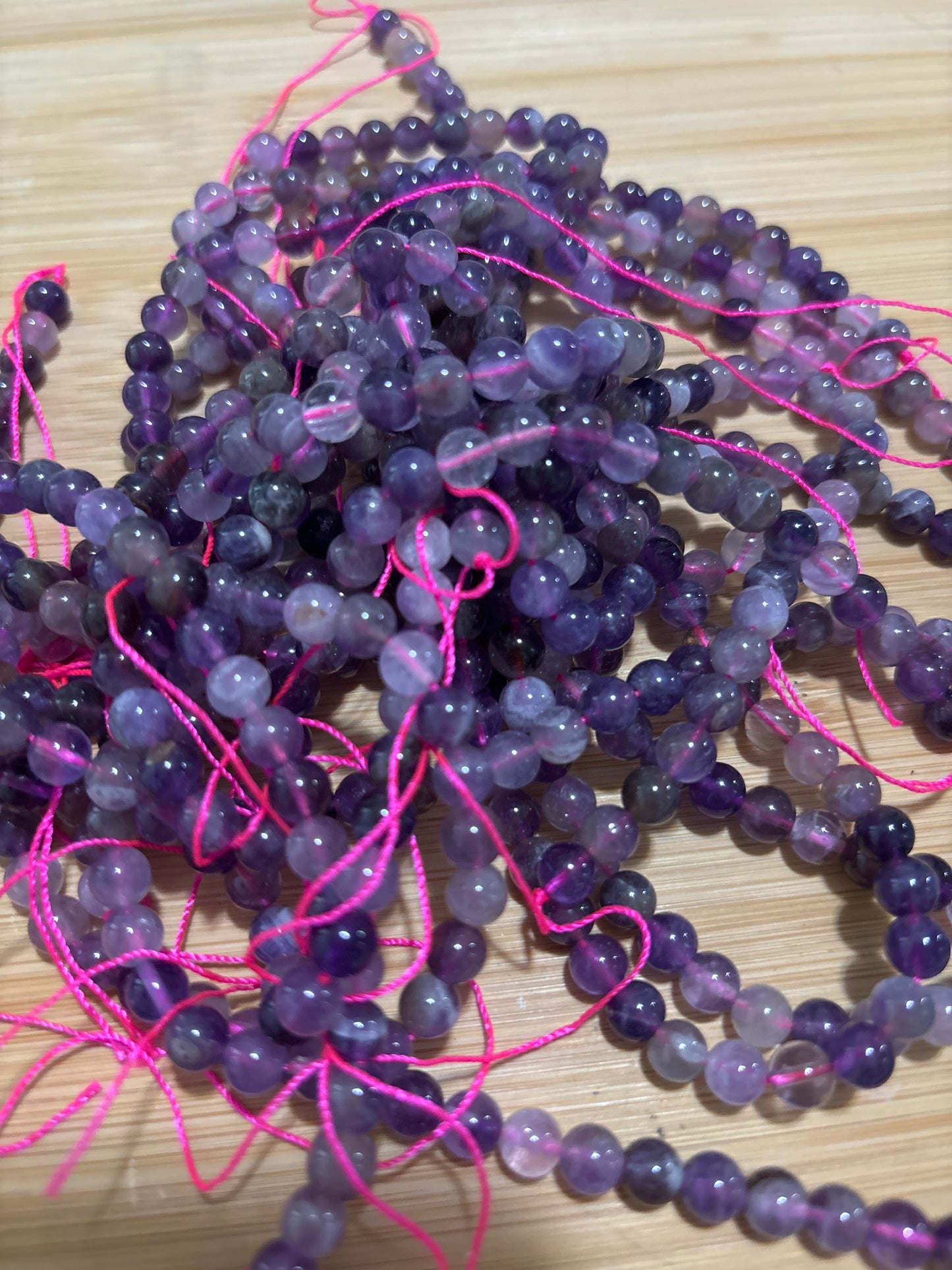 6mm Dream Amethyst Bead Strand