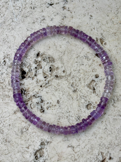 Faceted AAA+ Amethyst Bracelet