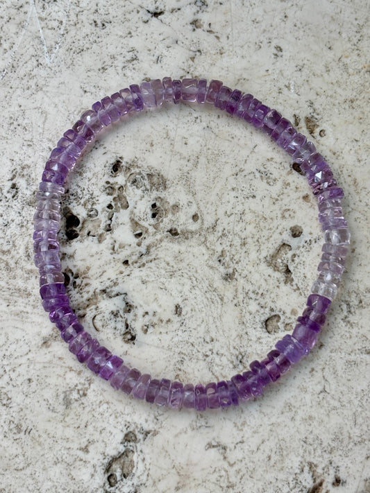 Faceted AAA+ Amethyst Bracelet