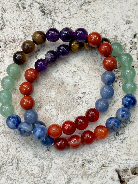 8mm 7 Chakras Bracelet