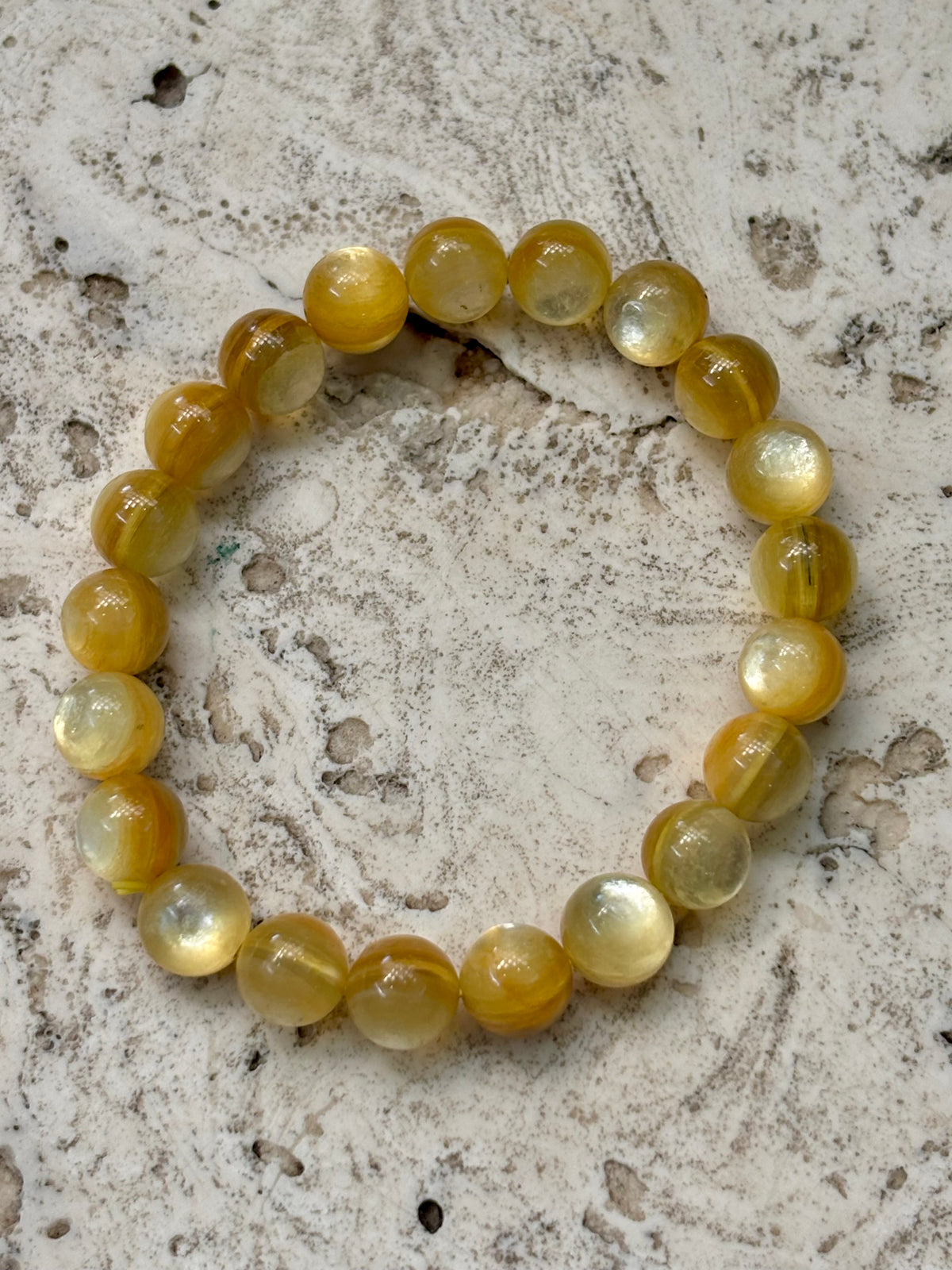10mm Golden Mica Bracelet