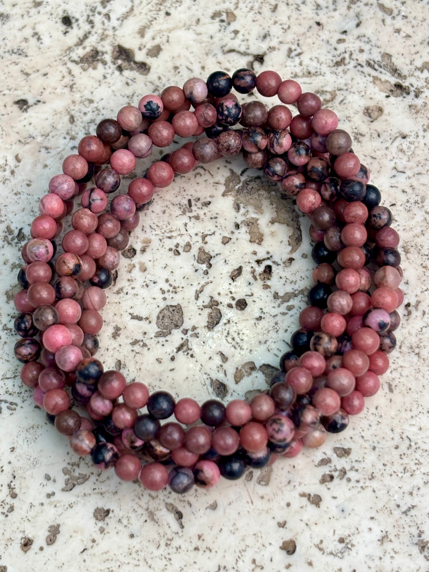 4mm Rhodonite Bracelet
