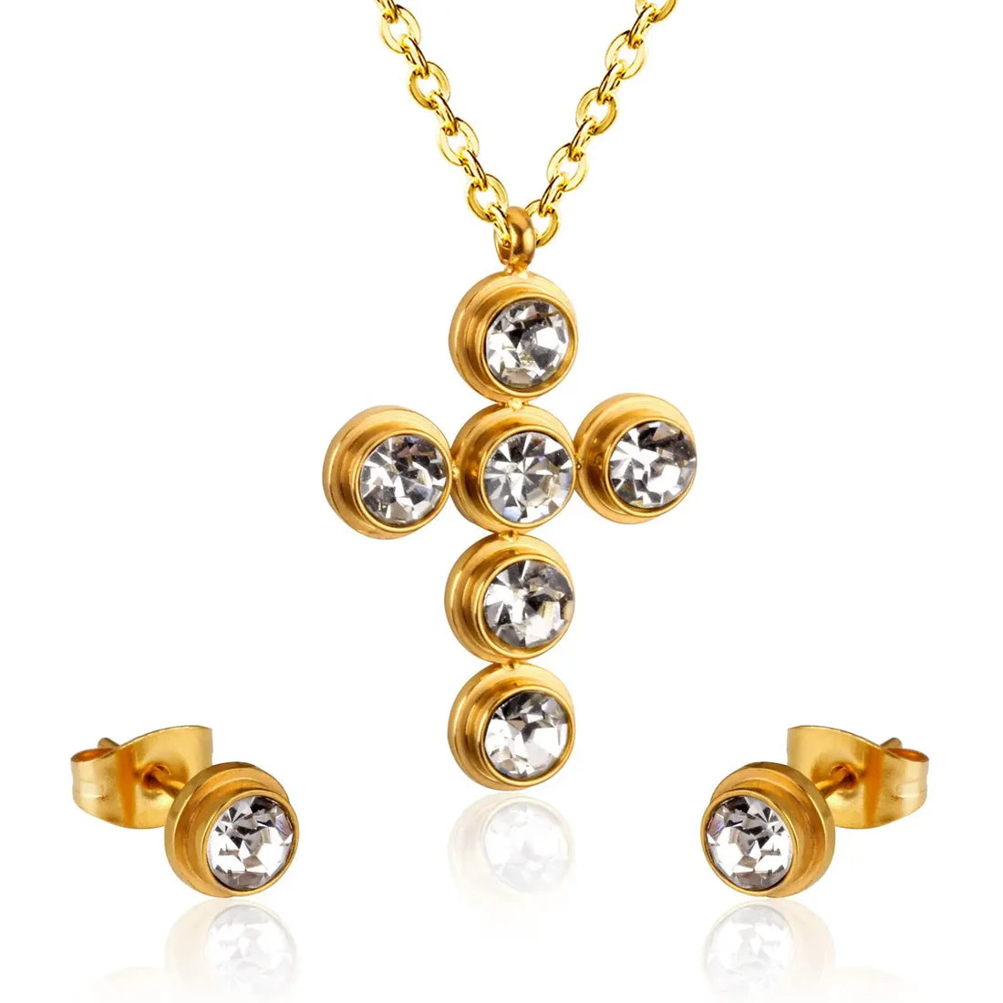 SS CZ Cross Set