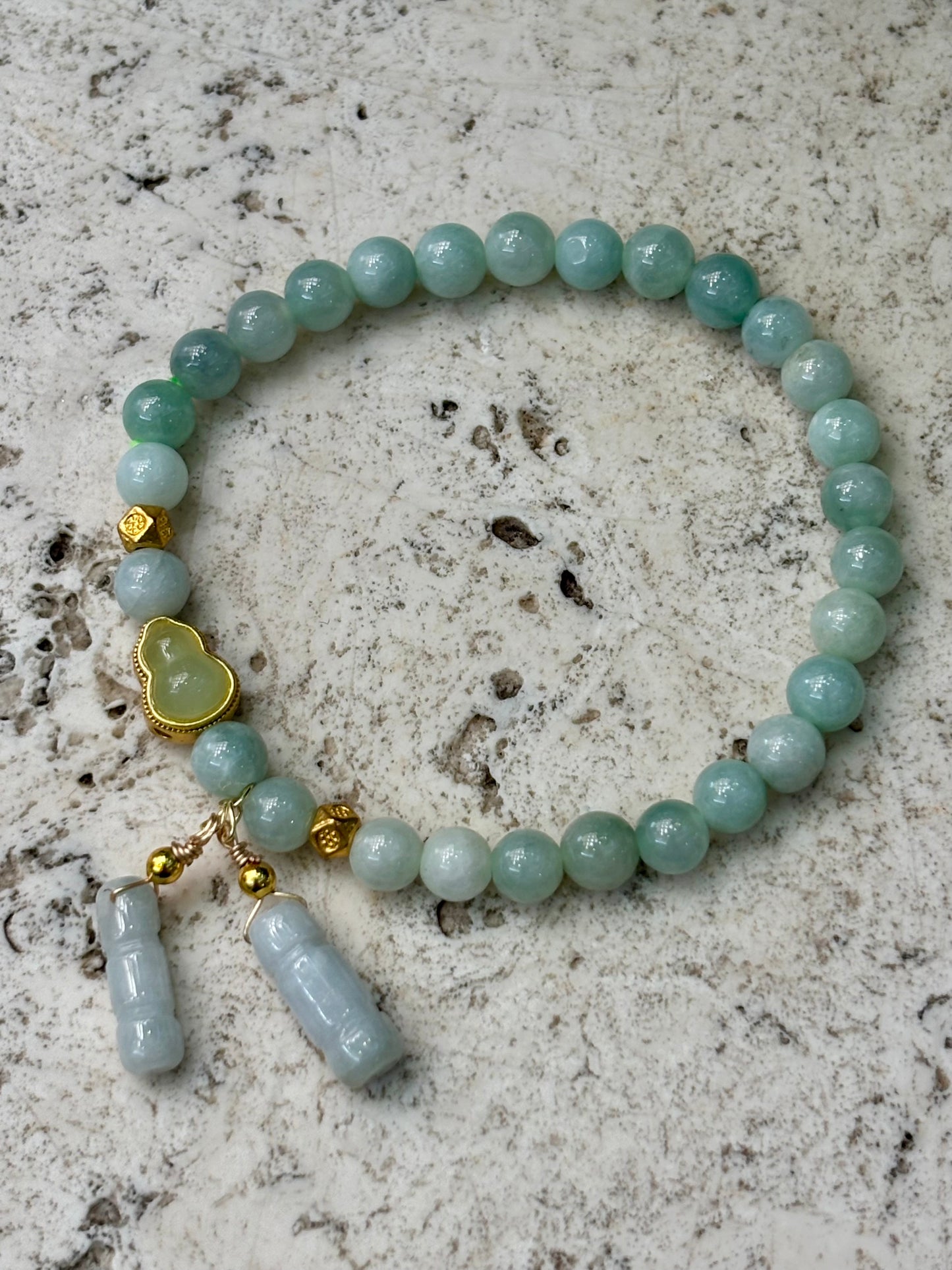 5mm Jadeite with Hulu Bracelet