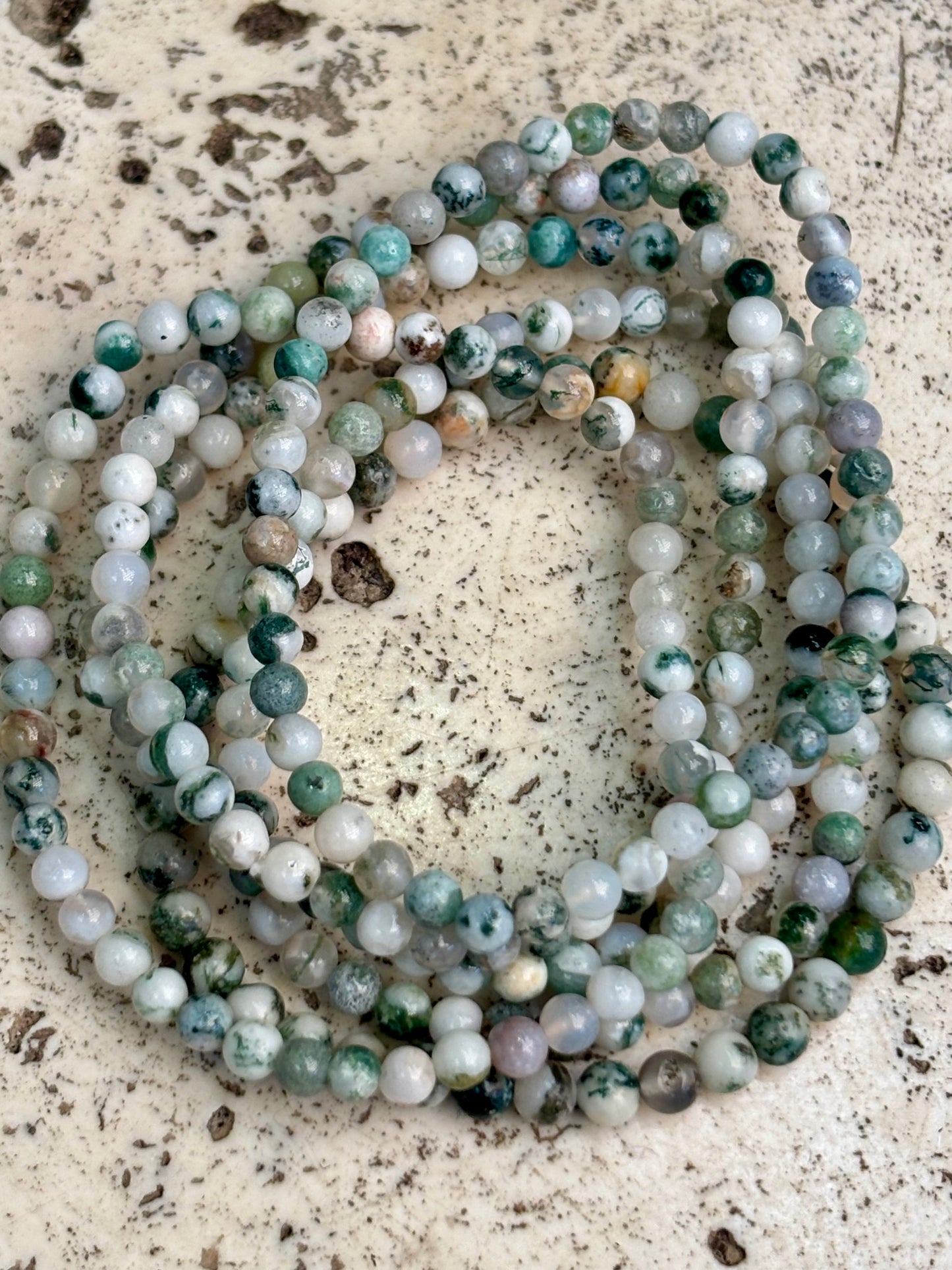 4mm Tree Agate Bracelet