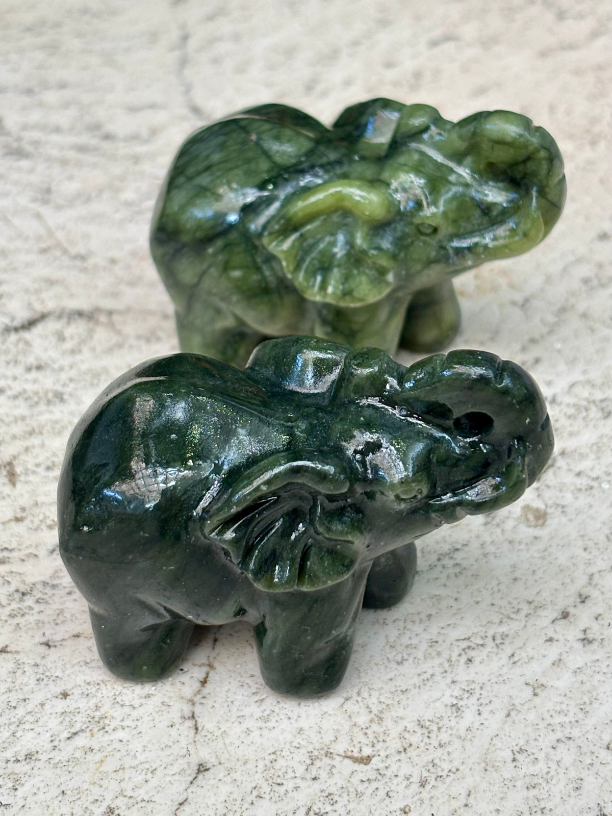 Small Jade Elephant Carving
