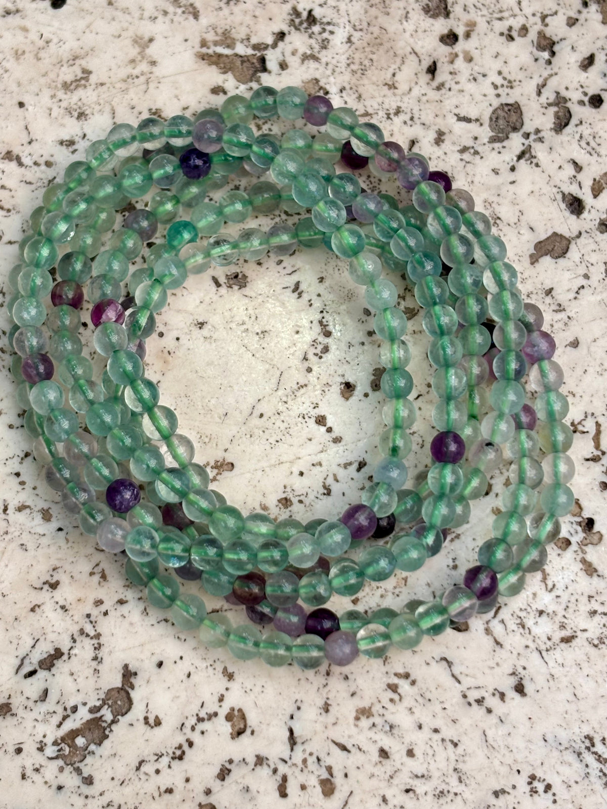 4mm Fluorite Bracelet