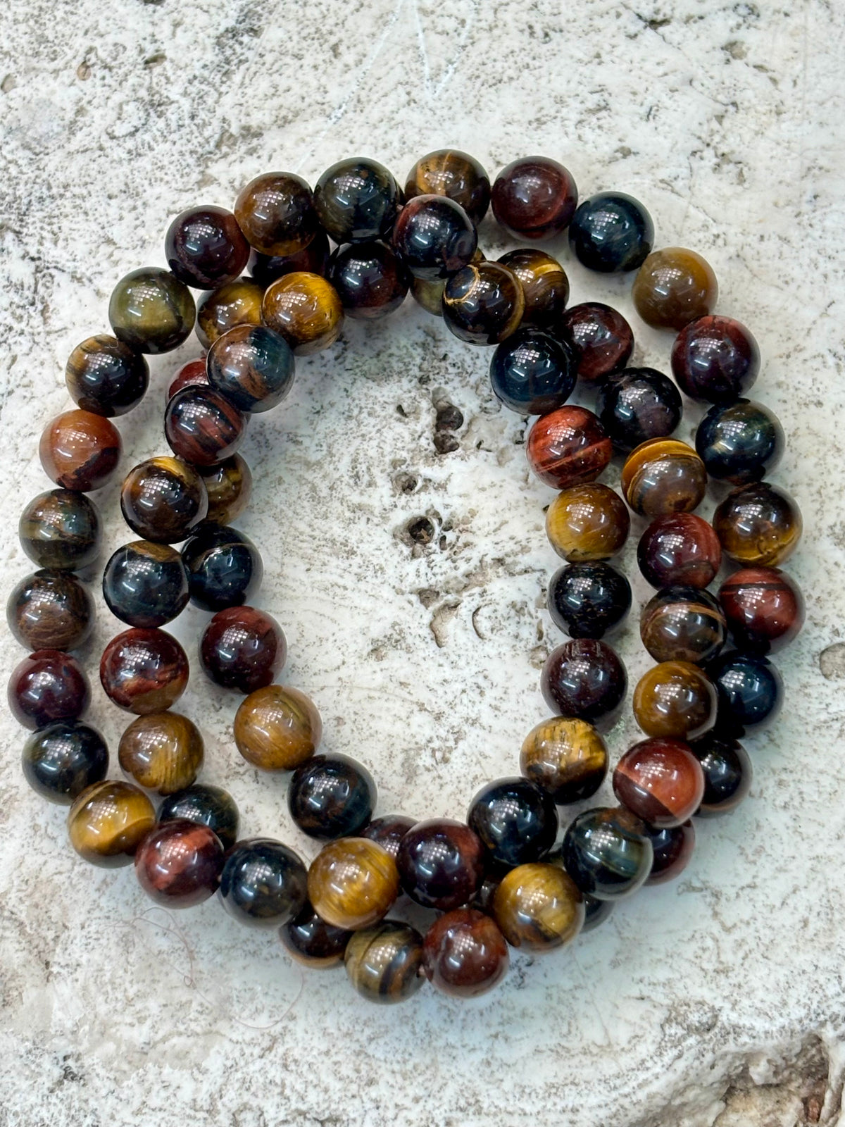 8mm 3 Tiger Eye Bracelet