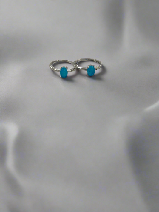 Blue Opal S925 Ring