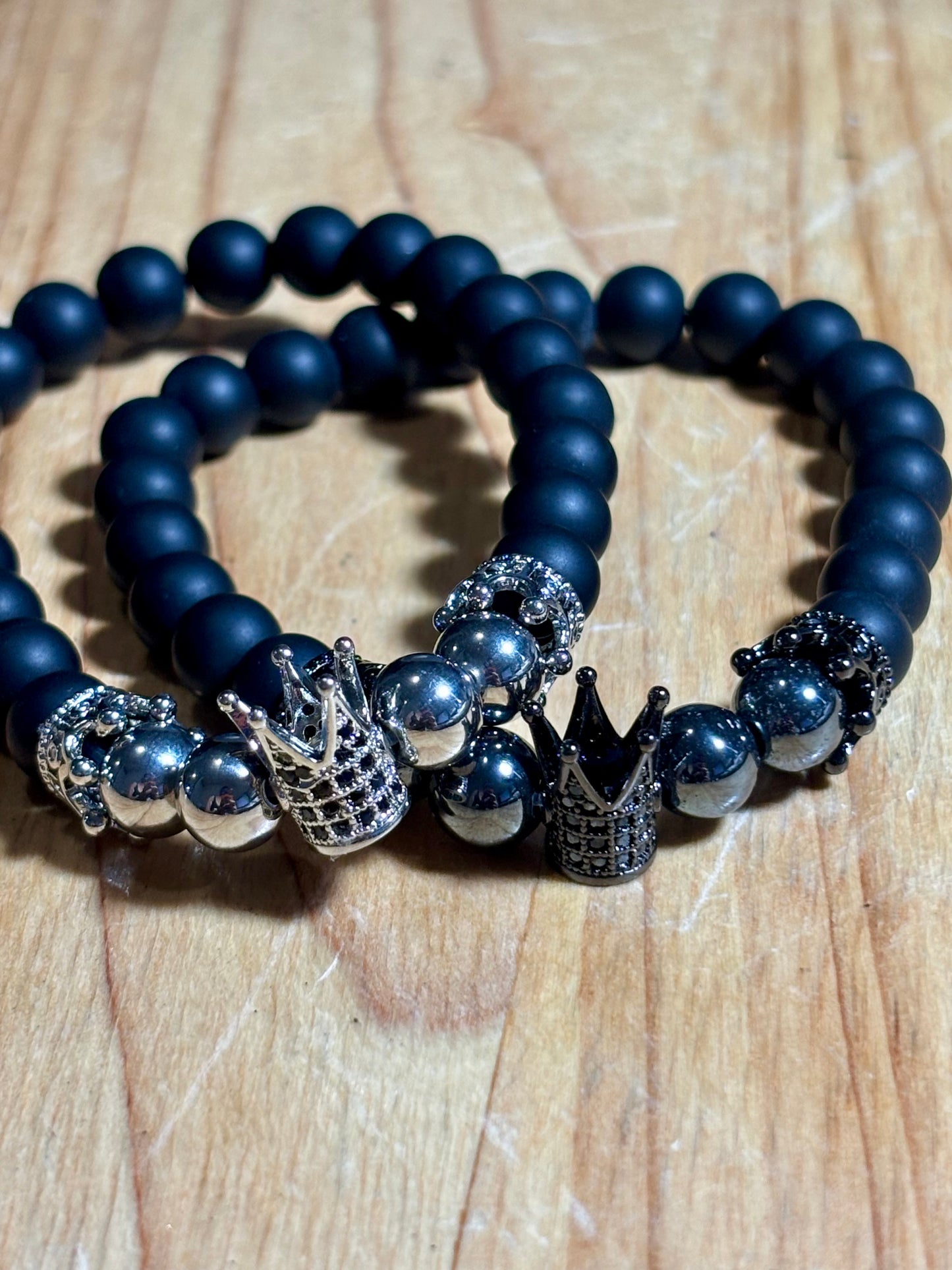Mens Duo Matte Onyx w Hematite