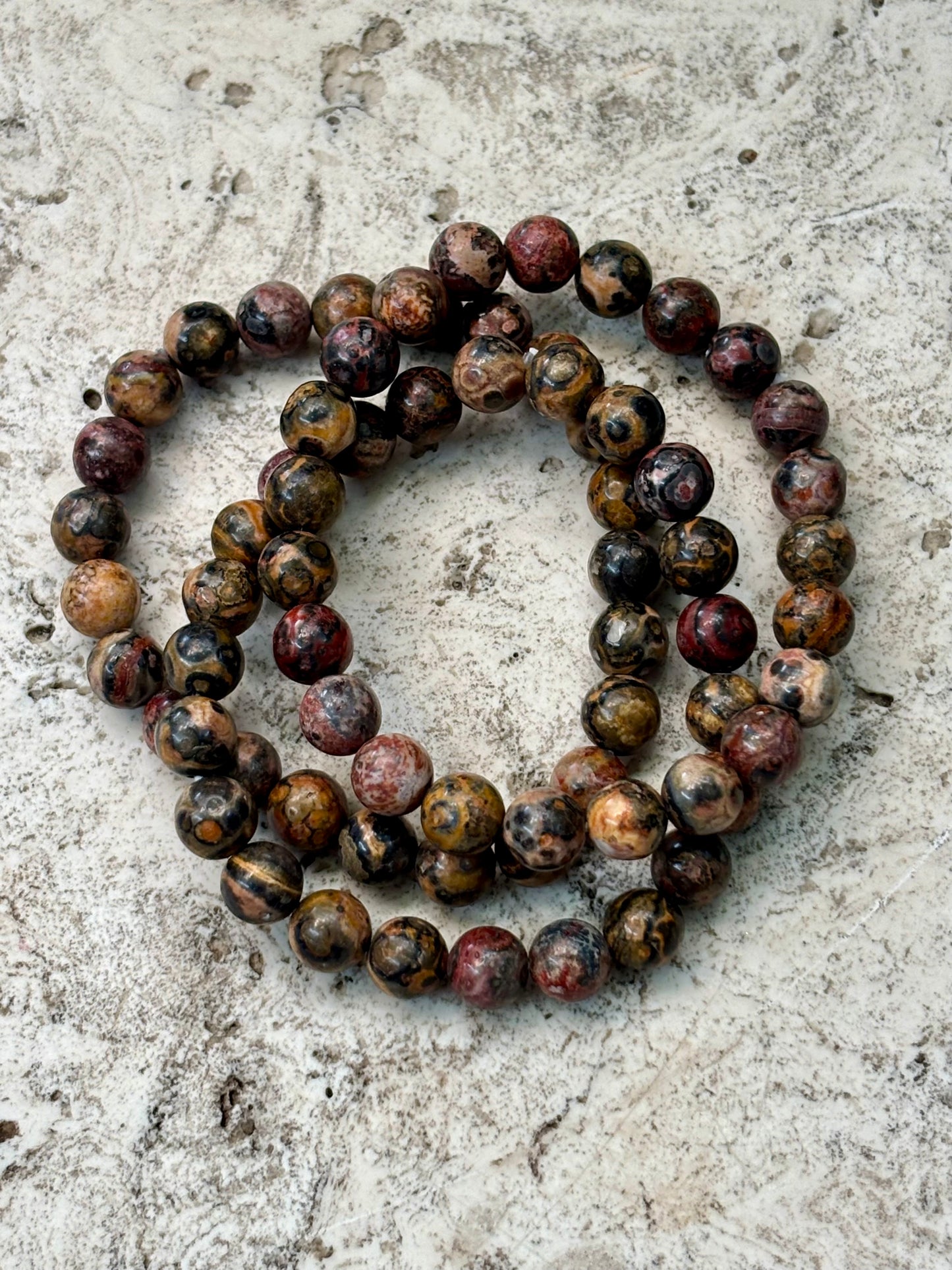 8mm Leopard Jasper Bracelet