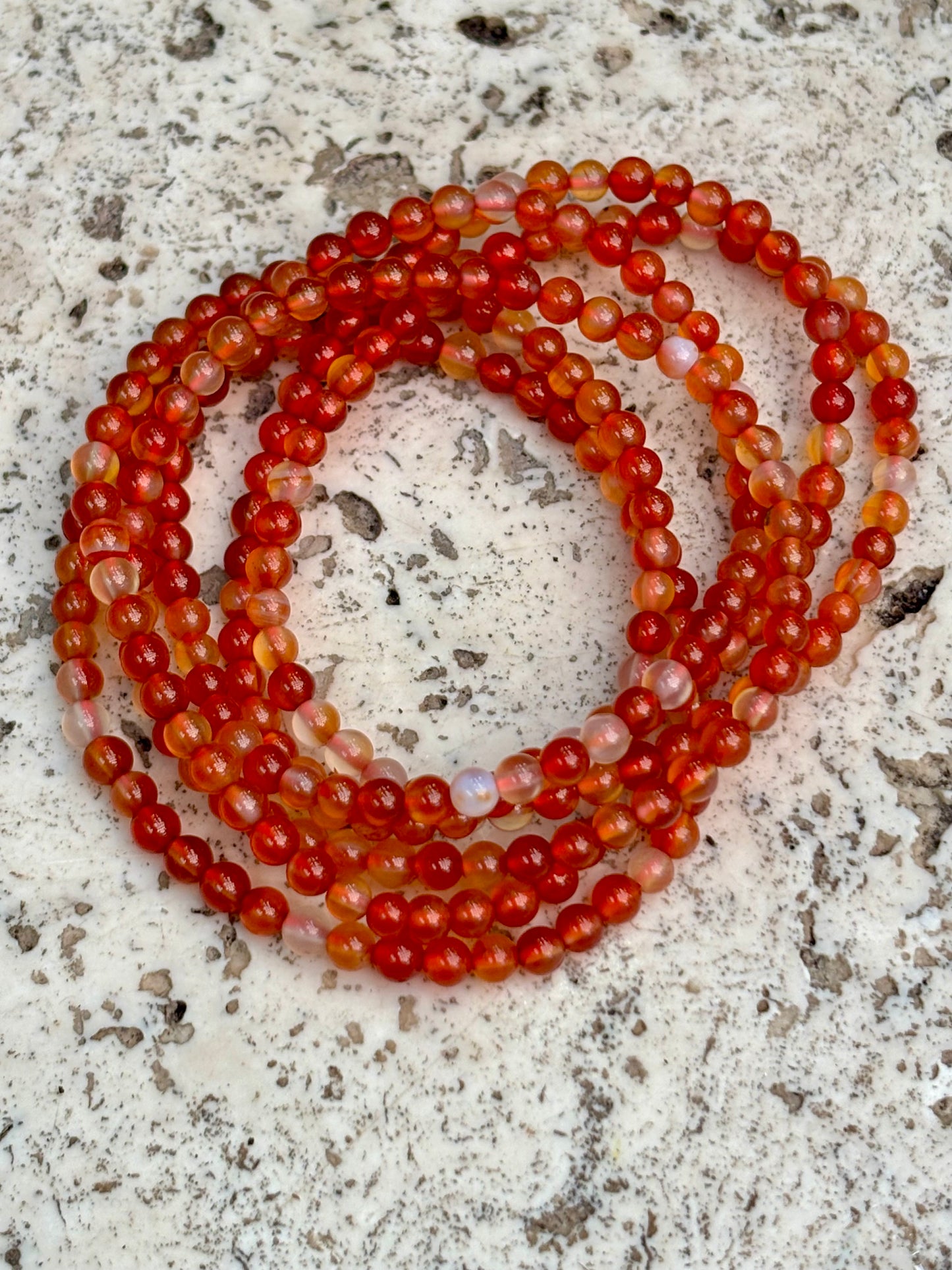 4mm Carnelian Bracelet