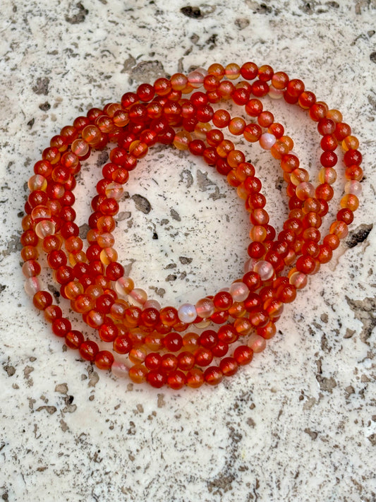 4mm Carnelian Bracelet