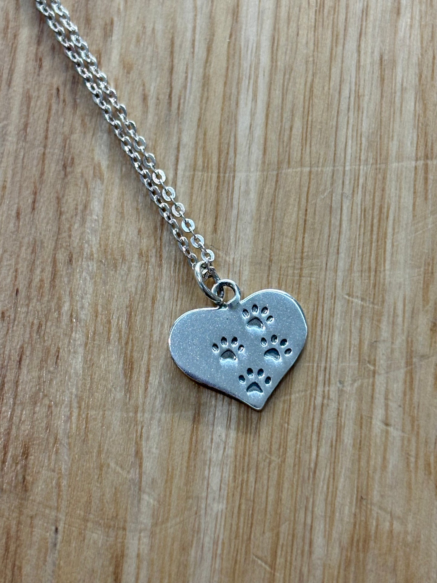 S925 Paw Print Necklace