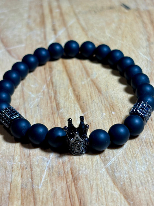 Mens Matte Onyx with Black Crown