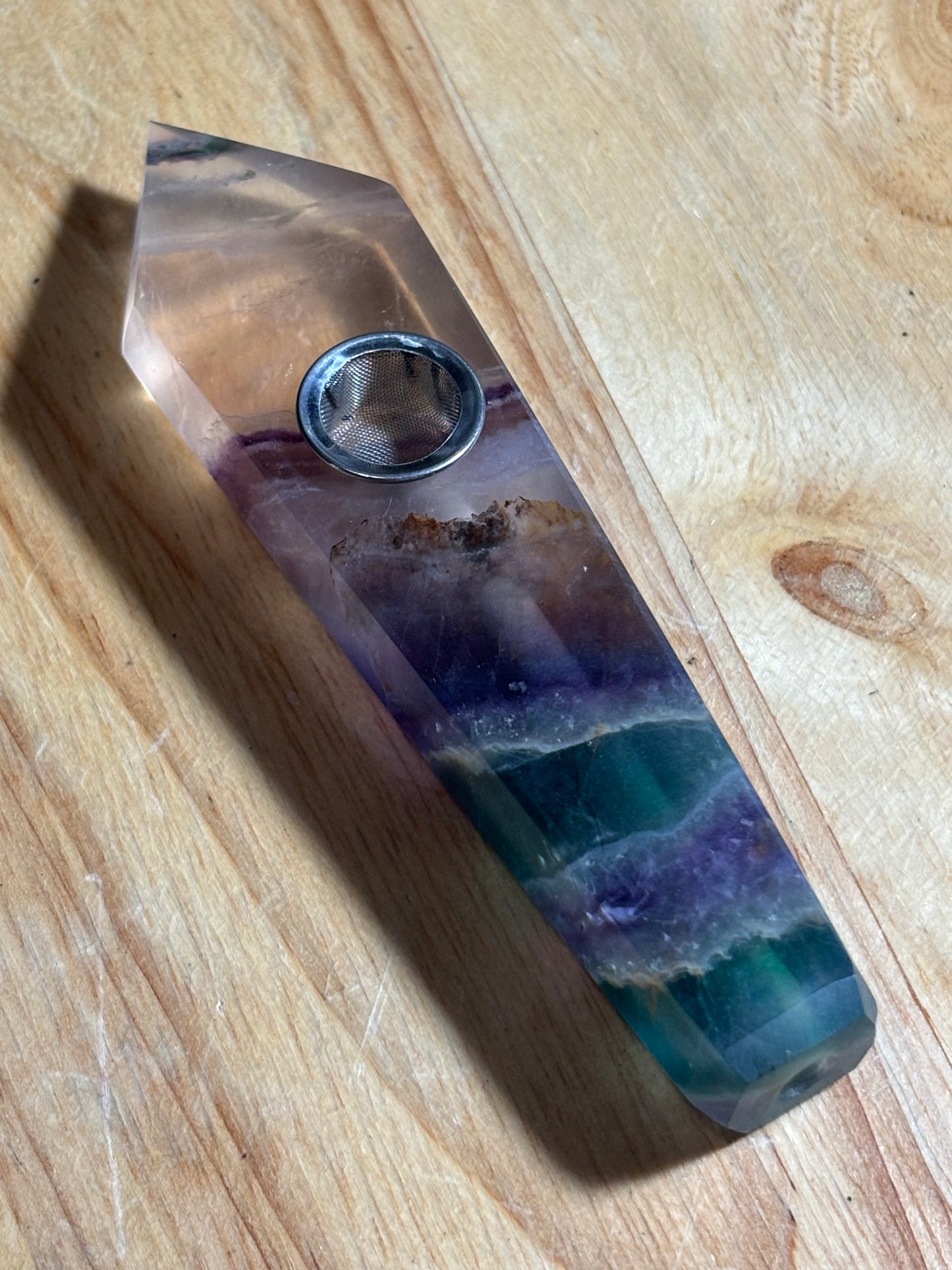 Natural Quartz Smoking Pipe