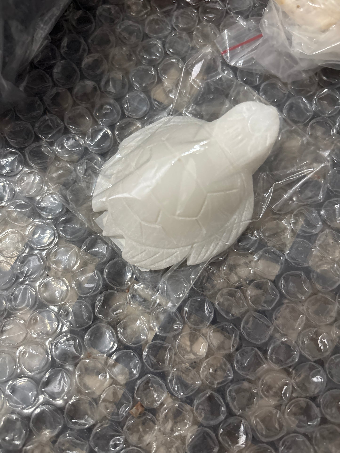 White Jade Turtle Carving