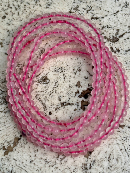4mm Rose Quartz Bracelet